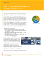 Solar Energy in Industrial Water and Wastewater Management