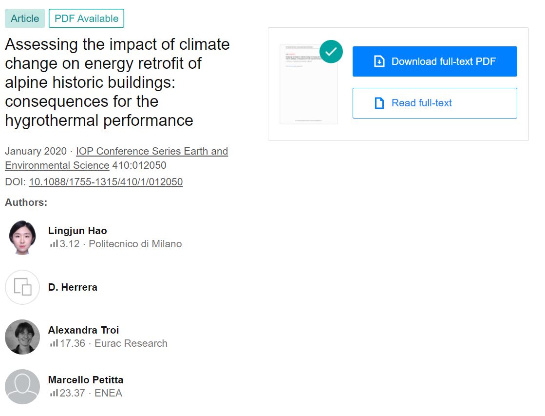 Assessing the impact of climate change on energy retrofit of alpine historic buildings: consequences for the hygrothermal performance