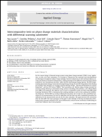 Intercomparative tests on phase change materials characterisation with differential scanning calorimeter