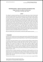 Switchable Windows - Spectral Transmission and Switching Times